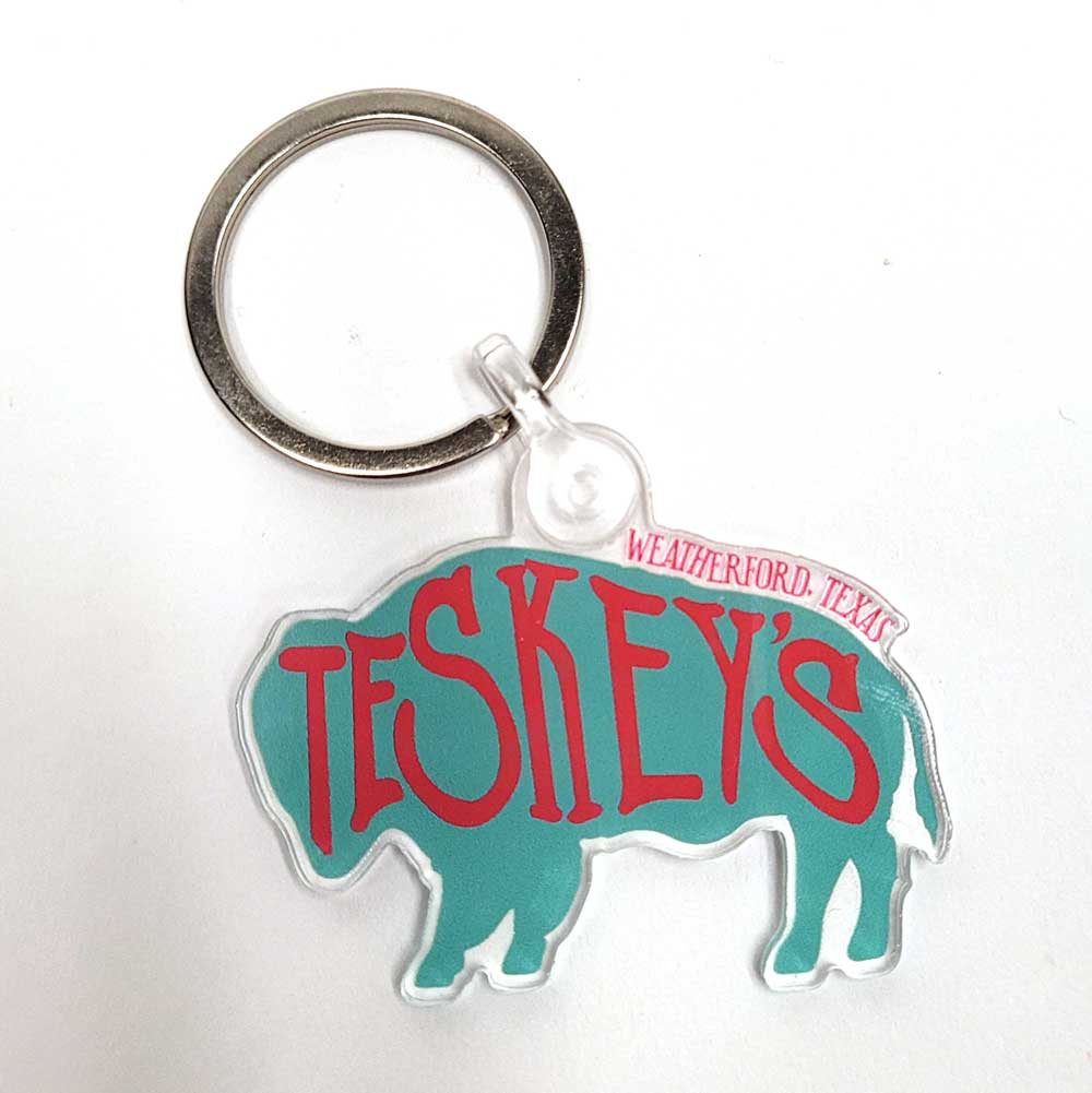 Teskey's Buffalo Keychain ACCESSORIES - Additional Accessories - Key Chains & Small Accessories Sticker Mule   