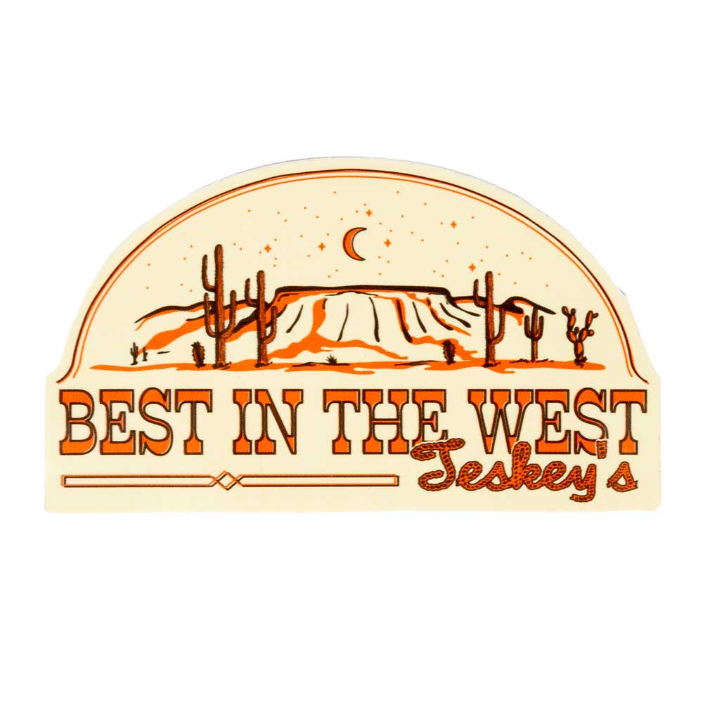 Teskey's Best In The West Desert Sticker TESKEY'S GEAR - Stickers TGT   