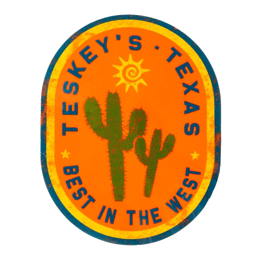 Teskey's Best In The West Cactus Sticker TESKEY'S GEAR - Stickers TGT   