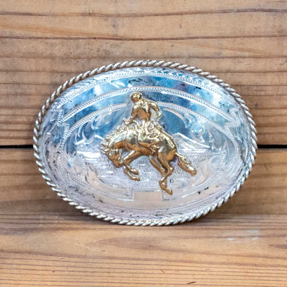 Silver Bucking Bronco Belt Buckle Collectibles Teskeys   