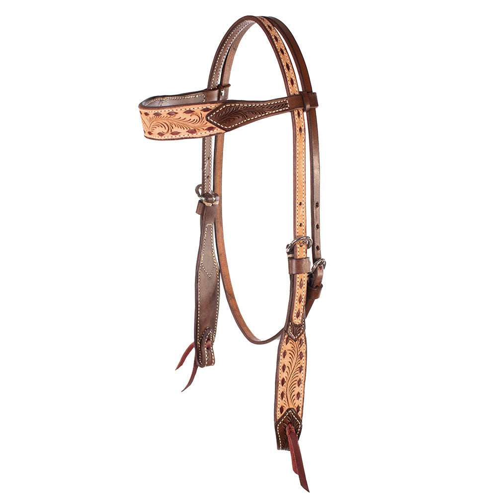 Teskey's Swivel Knife Filigree Browband Headstall Tack - Headstalls - Browband Teskey's   