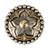 Antique & Gold Flower Concho with Dot Edge Tack - Conchos & Hardware - Conchos Teskey's 1 1/2" Chicago Screw 