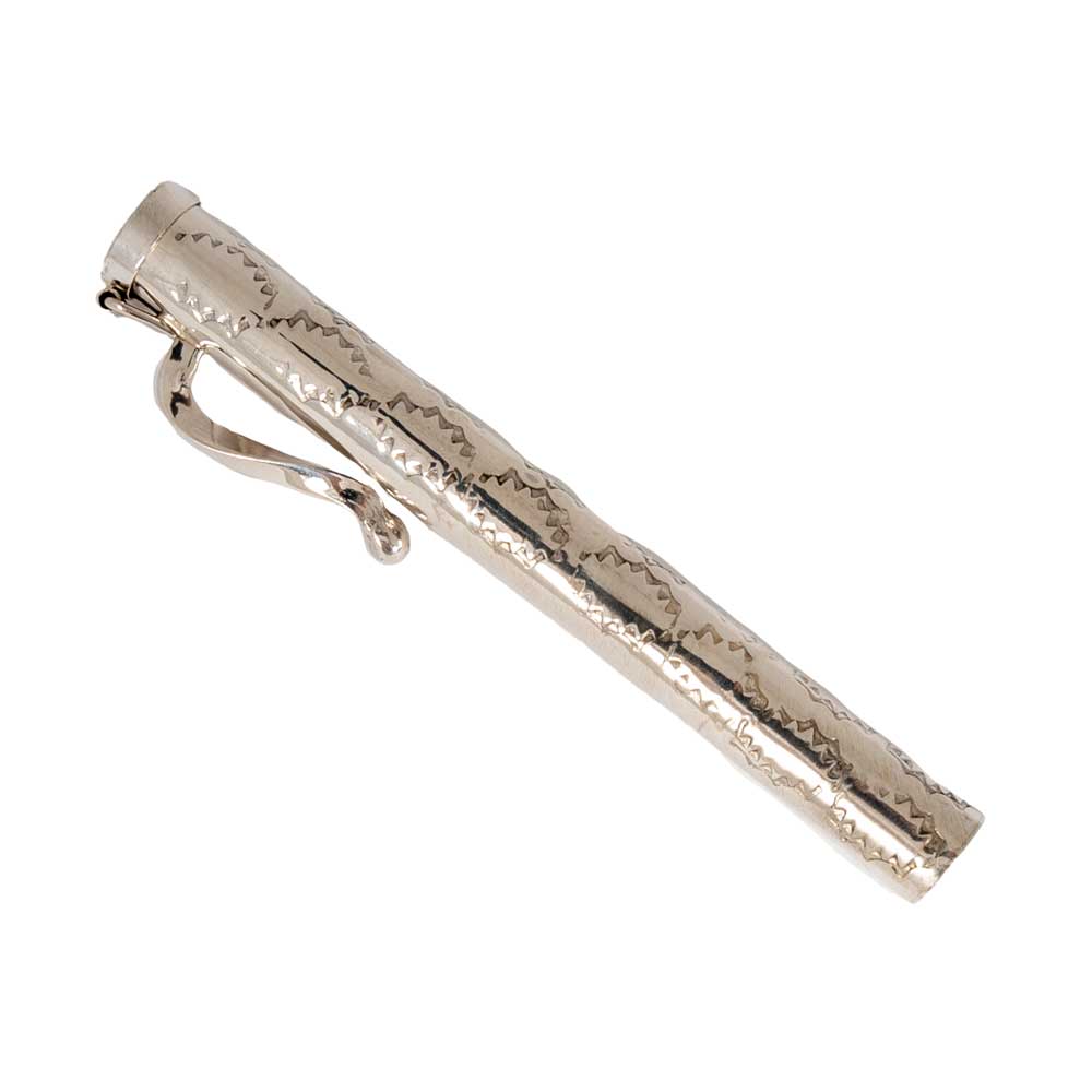 Silver Etched Toothpick Holder ACCESSORIES - Additional Accessories - Key Chains & Small Accessories SUNWEST SILVER   