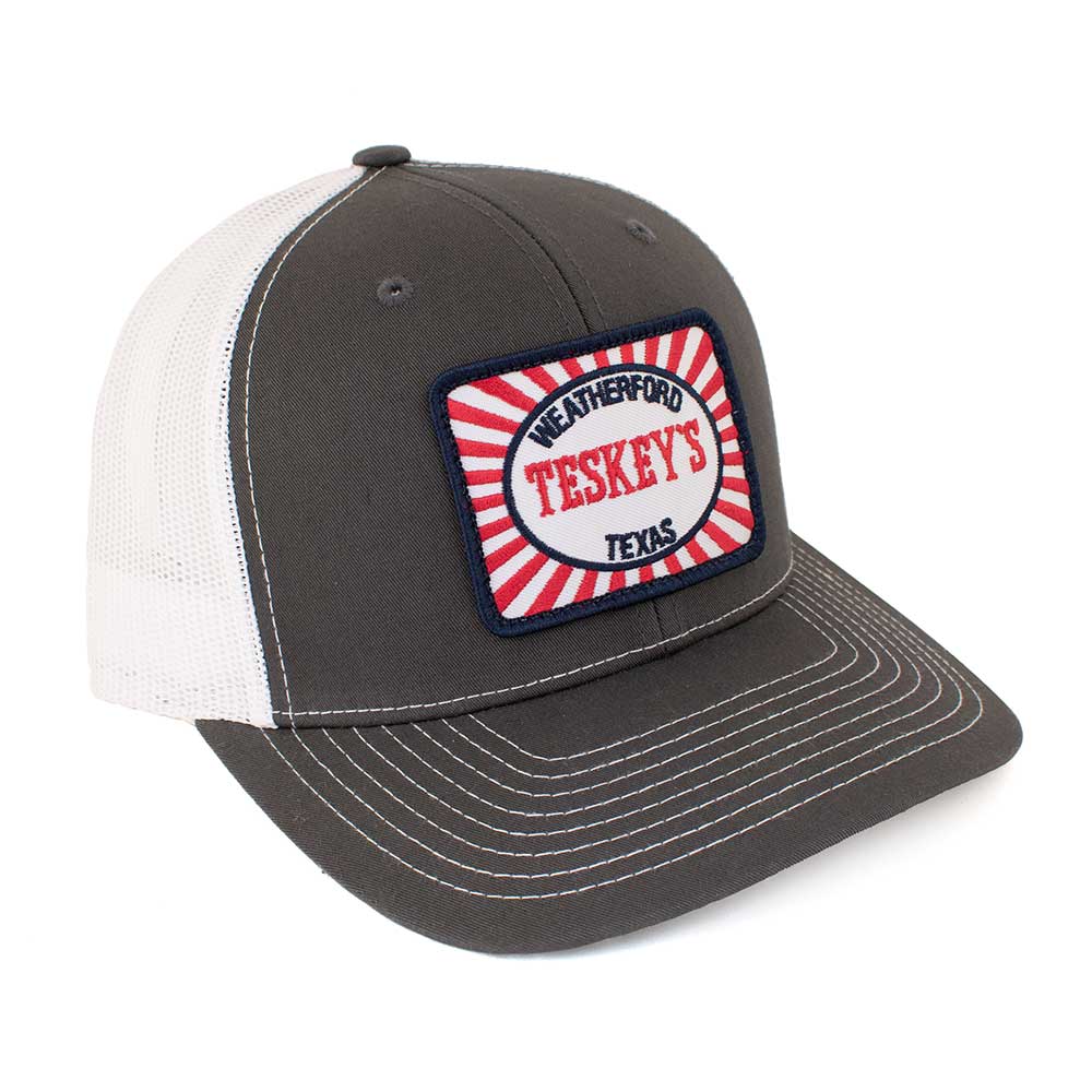 Teskey's Feedsack Patch Cap - Charcoal/White TESKEY'S GEAR - Baseball Caps RICHARDSON   