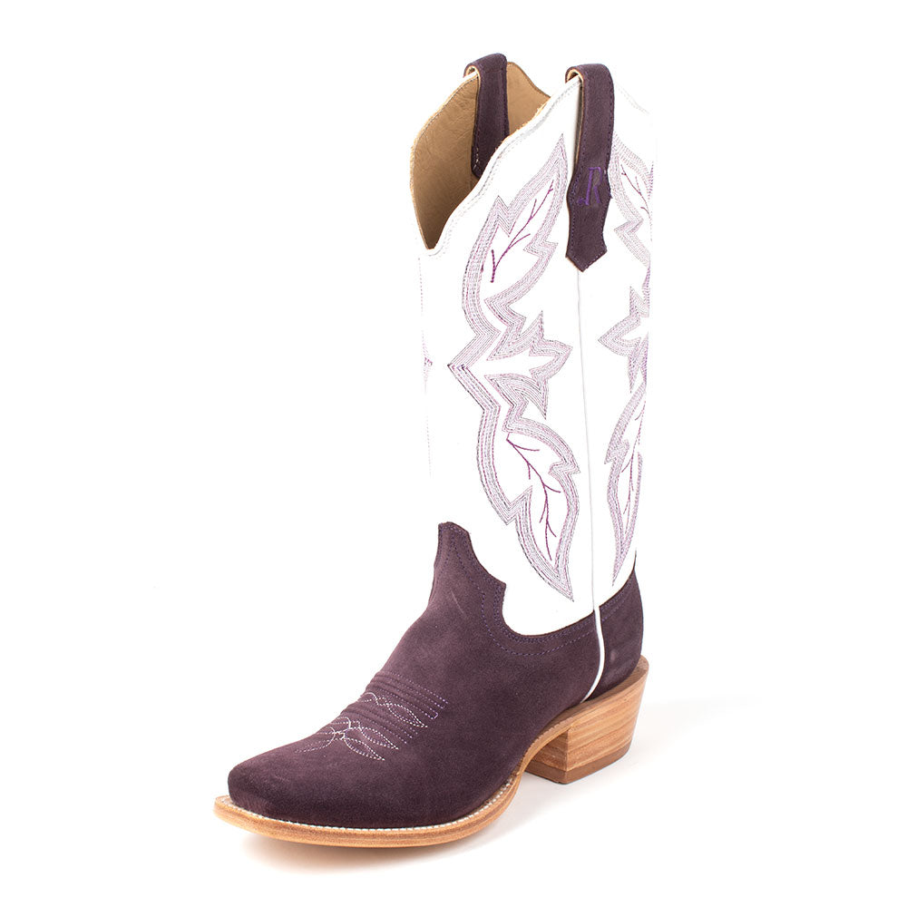 R. Watson Purple Rough-Out Boot WOMEN - Footwear - Boots - Western Boots R WATSON   