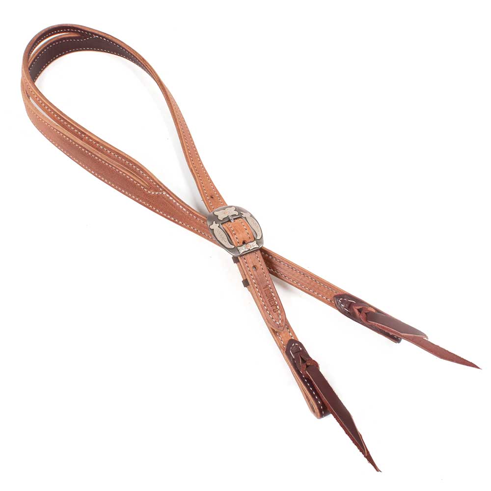 Teskey's Josh Ownbey Cowboy Line 3/4" Stitched Slit Ear Headstall Tack - Headstalls - One Ear Teskey's   