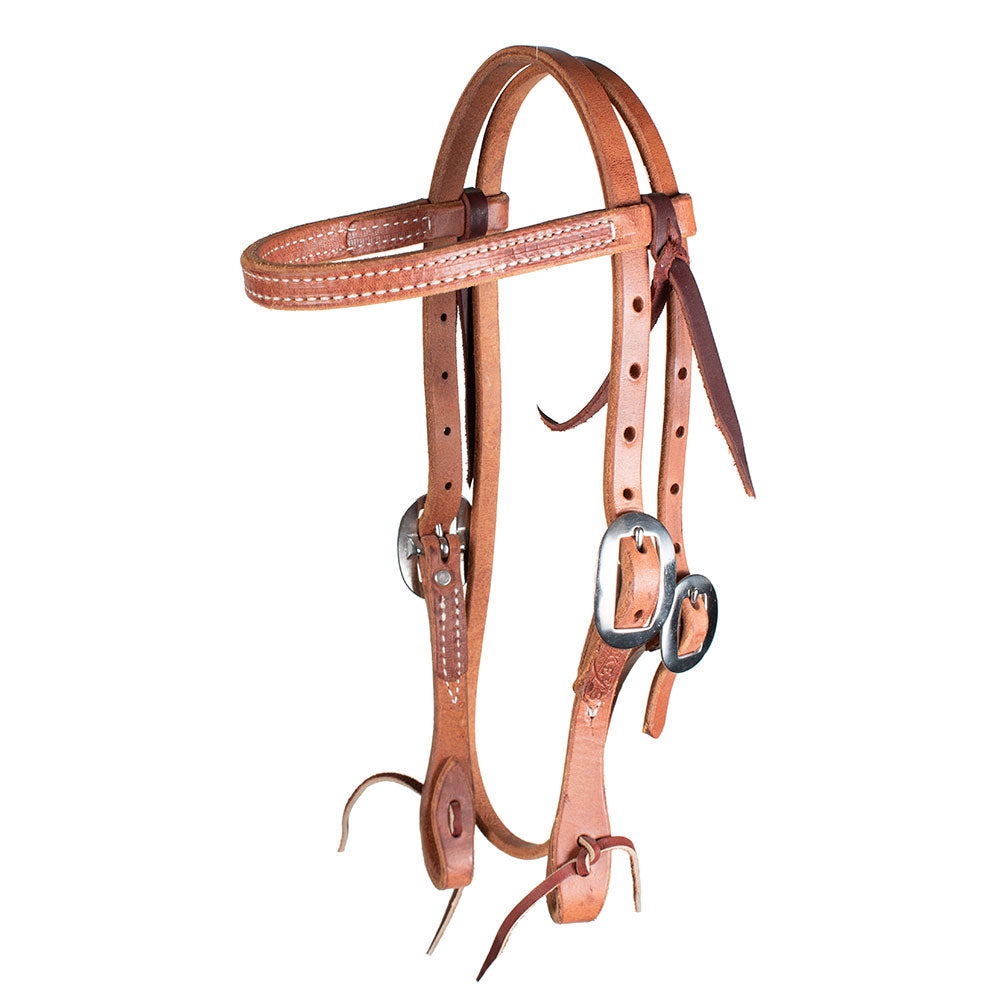 Teskey's Pony Browband Headstall Tack - Pony Tack - Headstalls Teskey's Heavy Oil  