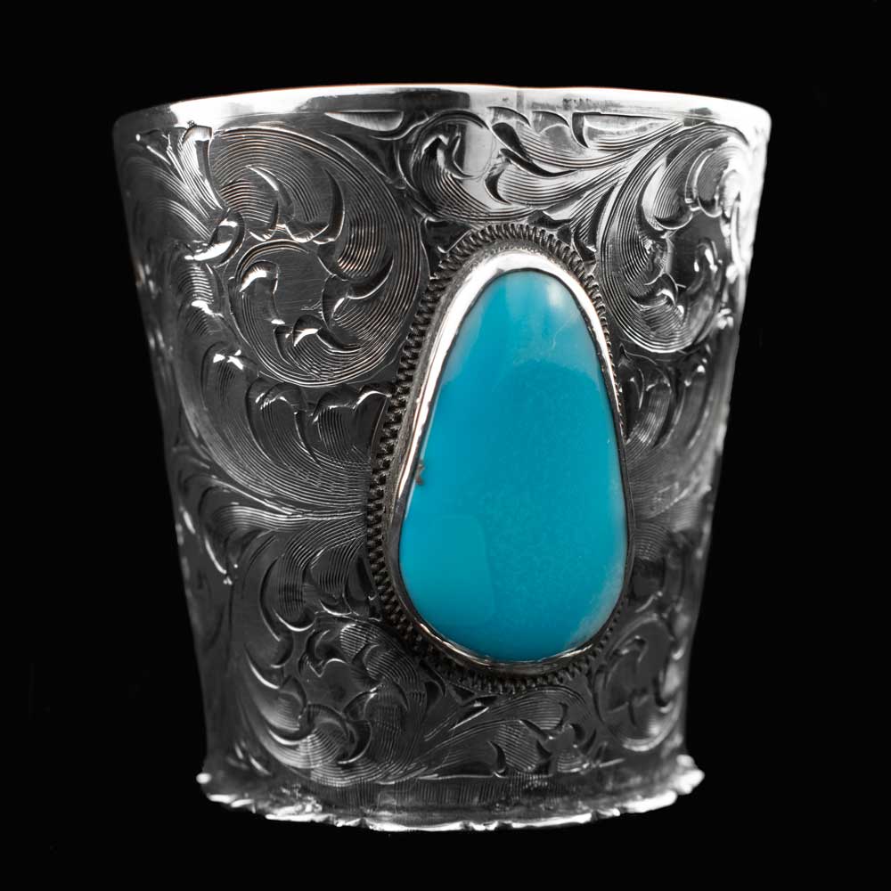 Comstock Heritage Turquoise Shot Glass HOME & GIFTS - Tabletop + Kitchen - Bar Accessories COMSTOCK HERITAGE   