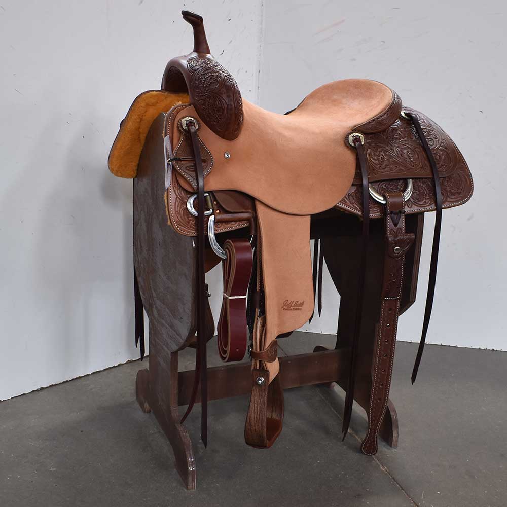 16.5" JEFF SMITH CUTTING SADDLE Saddles - New Saddles - RANCH CUTTER Jeff Smith   