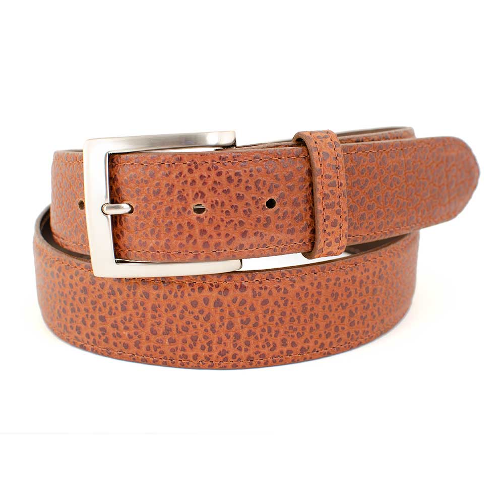 1 1/2" Bison Leather Belt MEN - Accessories - Belts & Suspenders CHACON LEATHER Cognac 44 