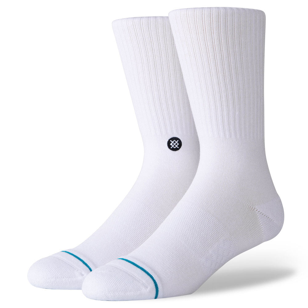 Stance Icon Classic Crew Sock MEN - Clothing - Underwear & Socks STANCE White M 