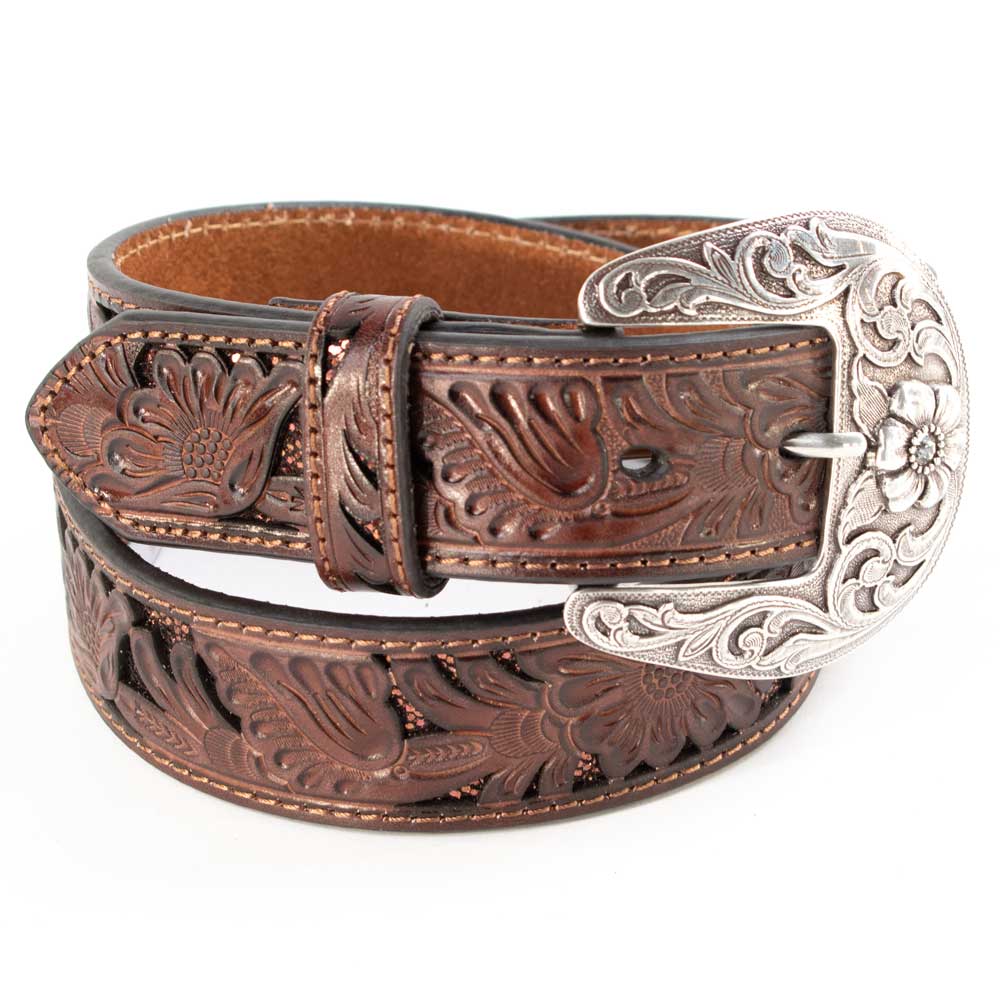 Nocona Women's  Floral Tooled Belt WOMEN - Accessories - Belts M&F Western Products   