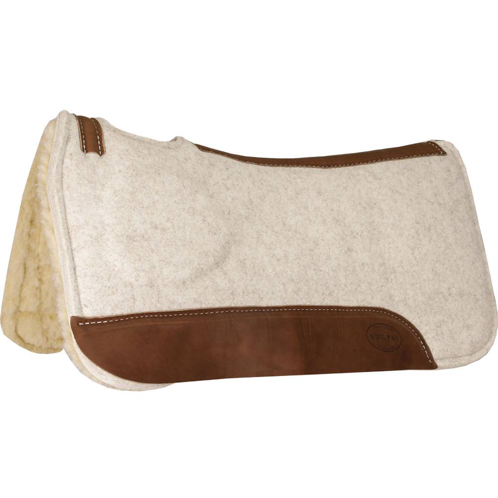 Tan Wool Correct Fit Competition XRD Fleece Bottom Pad Tack - Saddle Pads Mustang   