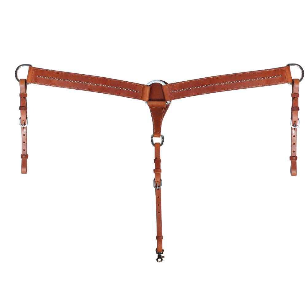 Professional's Choice Dot Breastcollar Tack - Breast Collars Professional's Choice Natural Leather  