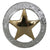 Texas Gold/Silver Star Concho Tack - Conchos & Hardware - Conchos Teskey's Add wood screw adapter to the back 1" 