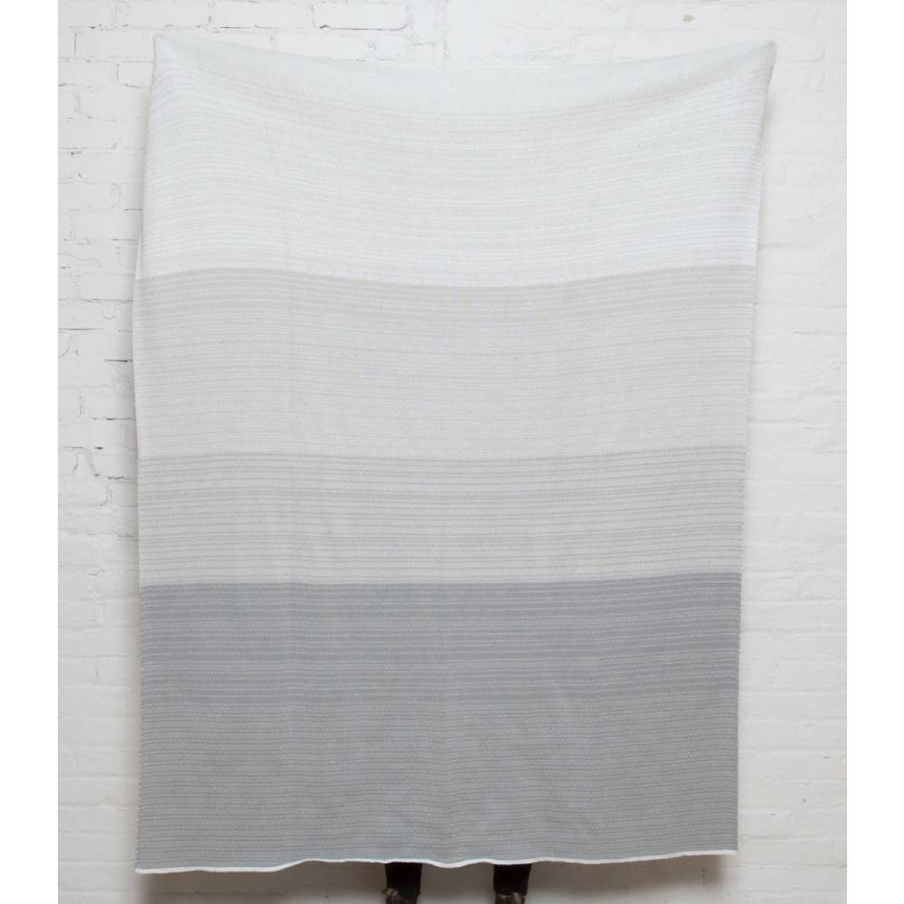 Eco Ombre Throw - Stone Grey & White HOME & GIFTS - Home Decor - Blankets + Throws In2Green   