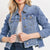 Just USA Distressed Denim Jacket WOMEN - Clothing - Outerwear - Jackets Just Black Denim   