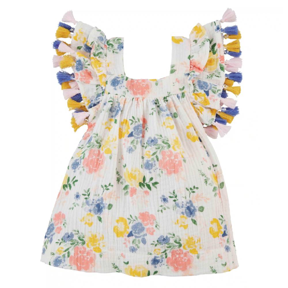 Mud Pie Girl's Floral Tassel Dress KIDS - Baby - Baby Girl Clothing Mud Pie   
