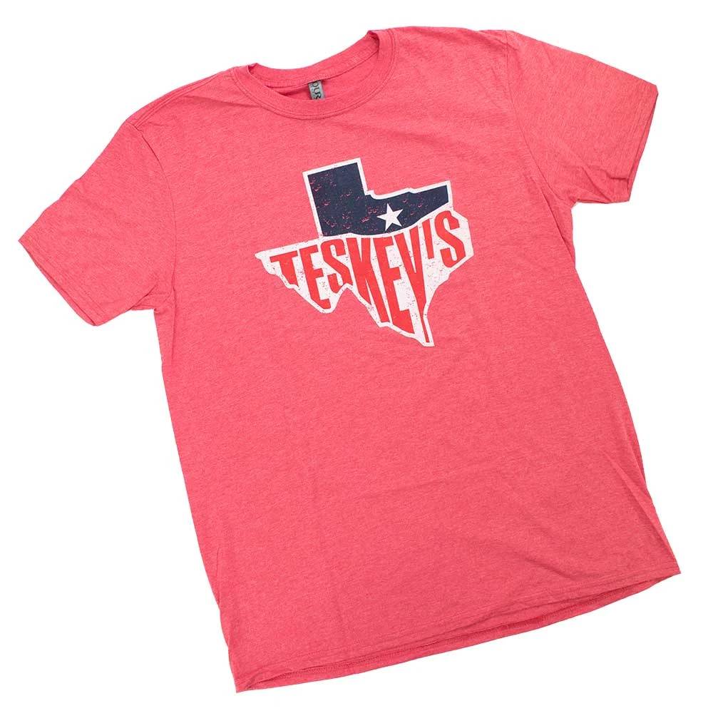 Teskey's Texas Tee - Heather Red TESKEY'S GEAR - SS T-Shirts OURAY SPORTSWEAR   