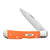 Orange Synthetic Smooth Tribal Lock Knives Case   
