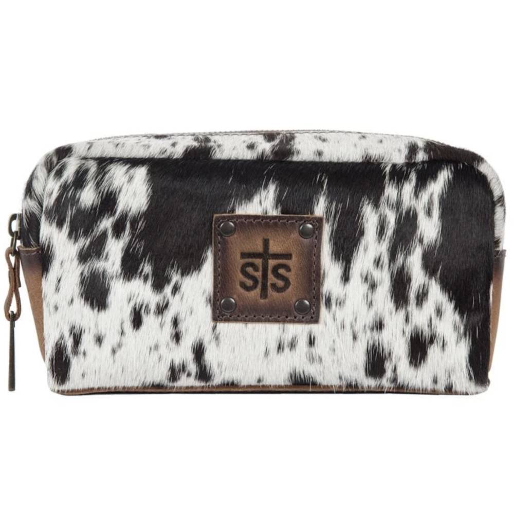 STS Ranchwear Cowhide Cosmetic Bag ACCESSORIES - Luggage & Travel - Cosmetic Bags STS Ranchwear   