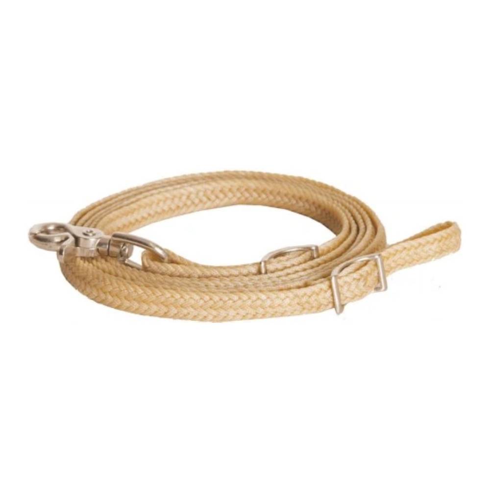 Flat Braided Waxed Roping Rein Tack - Reins Mustang   