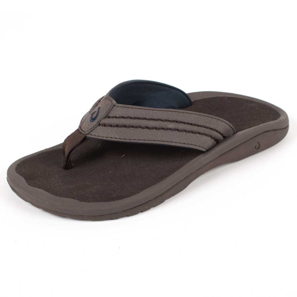 Olukai Men's Hokua Flip Flop - Dark Wood MEN - Footwear - Flip Flops & Sandals OLUKAI   