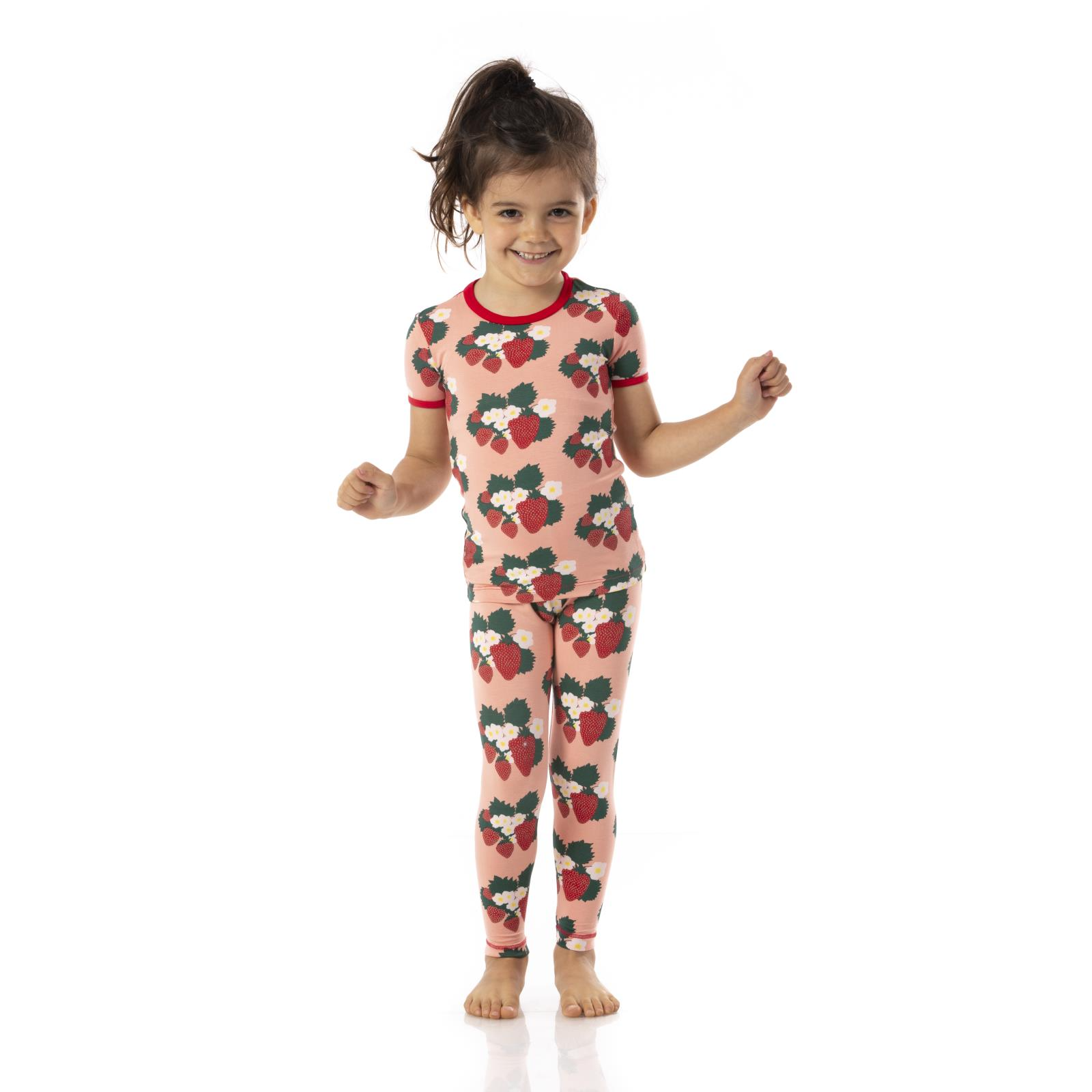 KicKeek Pajama Set -Strawberry Farm KIDS - Baby - Baby Girl Clothing Kickee Pants   