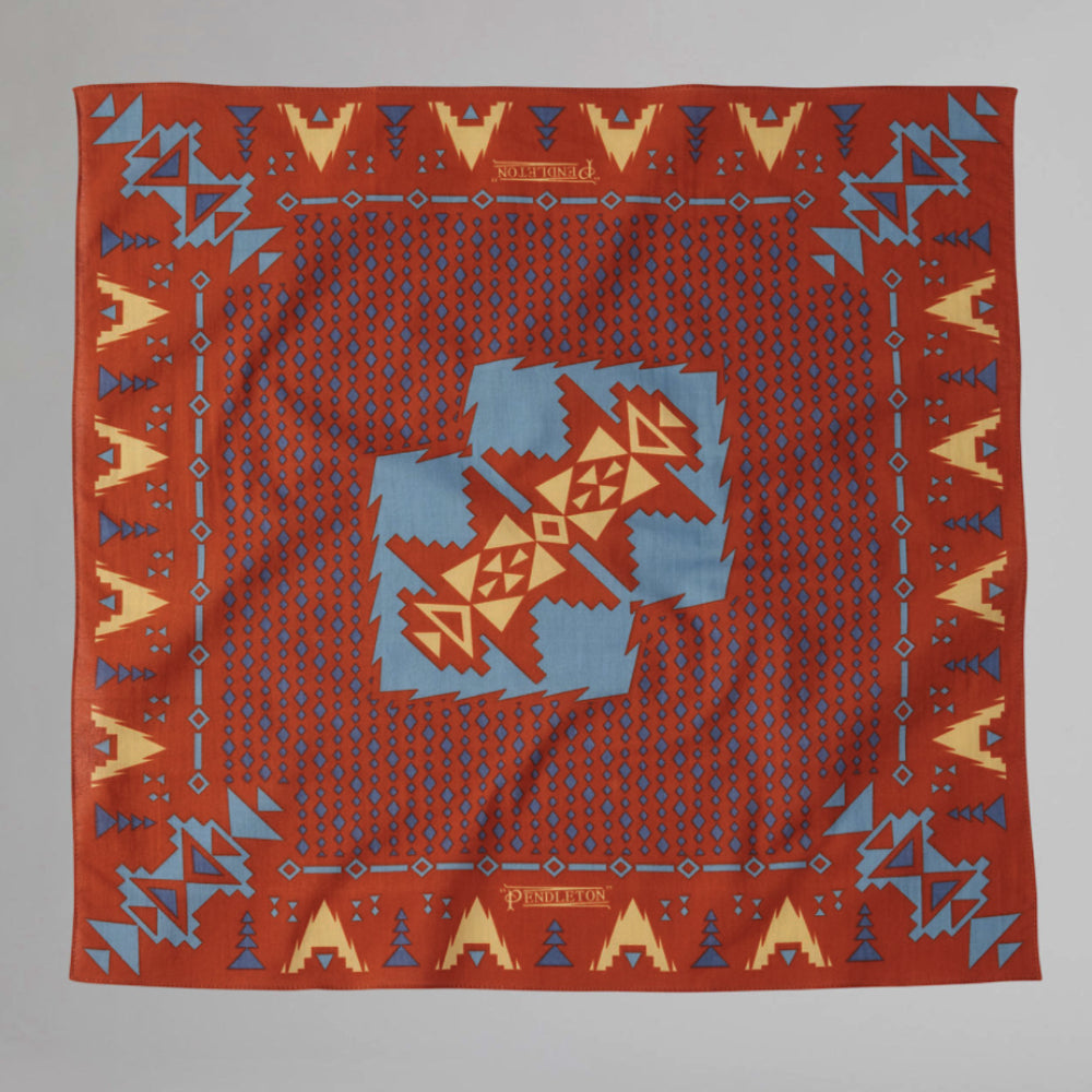 Pendleton Bandana - Brick Siskiyou ACCESSORIES - Additional Accessories - Wild Rags & Scarves PENDLETON   