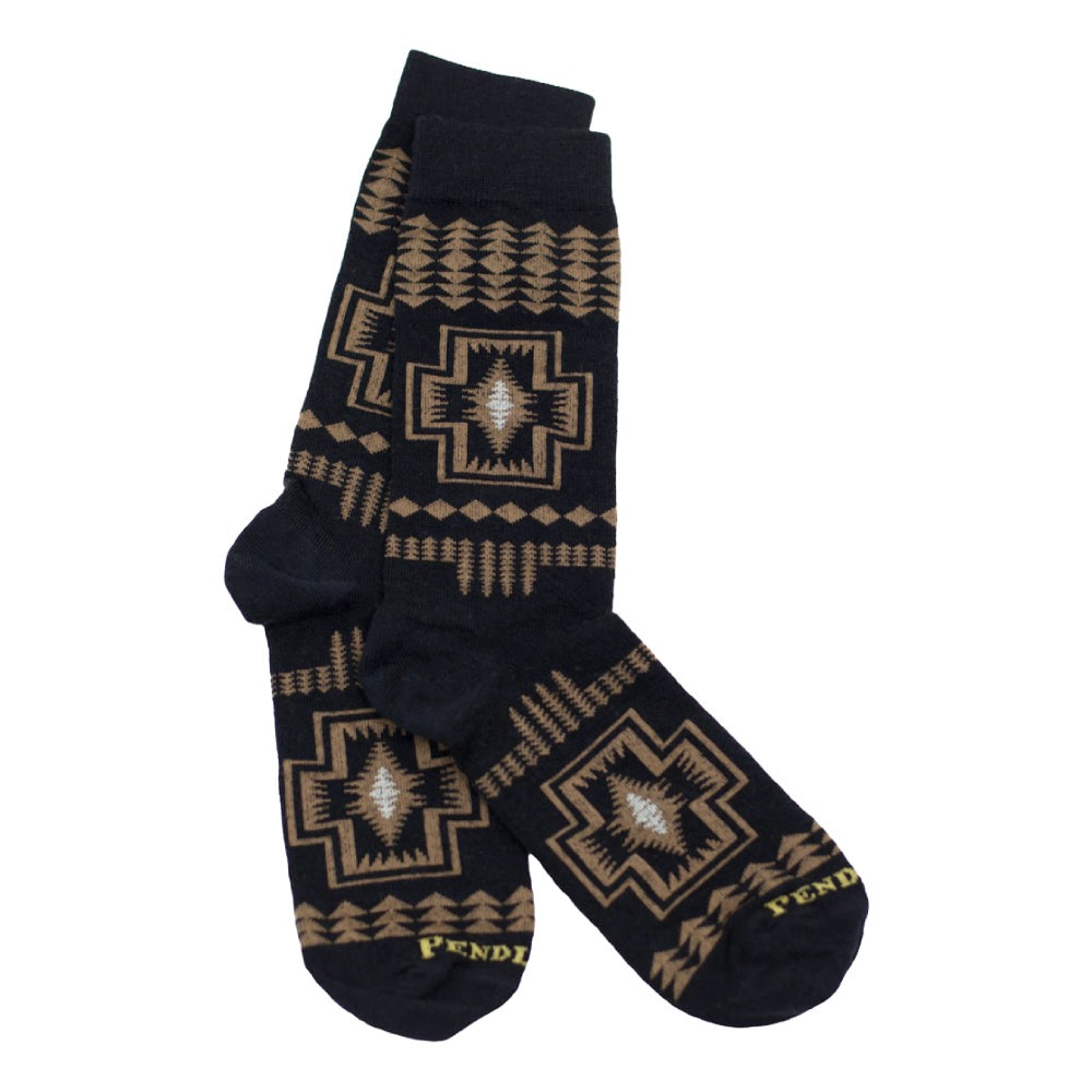 Pendleton Harding Crew Socks WOMEN - Clothing - Intimates & Hosiery PENDLETON Black L 