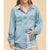 Billabong x Wrangler Headed West Denim Shirt WOMEN - Clothing - Tops - Long Sleeved BILLABONG   