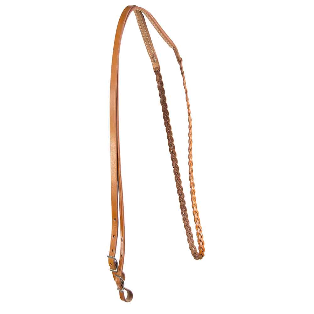 Teskey's Three Strand Braided Reins Tack - Reins Teskey's Latigo  