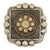 Antique Silver and Gold Flower Concho Tack - Conchos & Hardware - Conchos Teskey's Chicago Screw 1" 