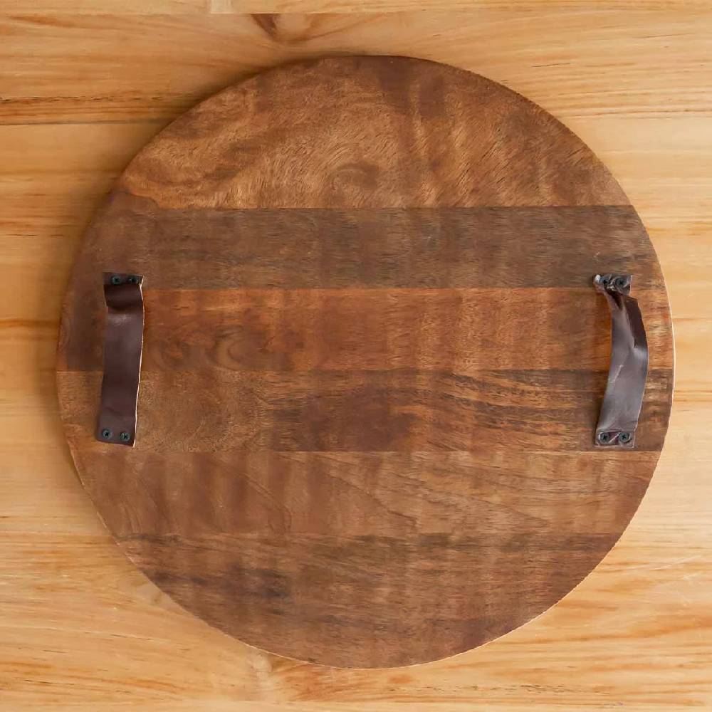 Mud Pie Round Oversized Wood Board HOME & GIFTS - Tabletop + Kitchen - Serveware & Utensils Mud Pie   