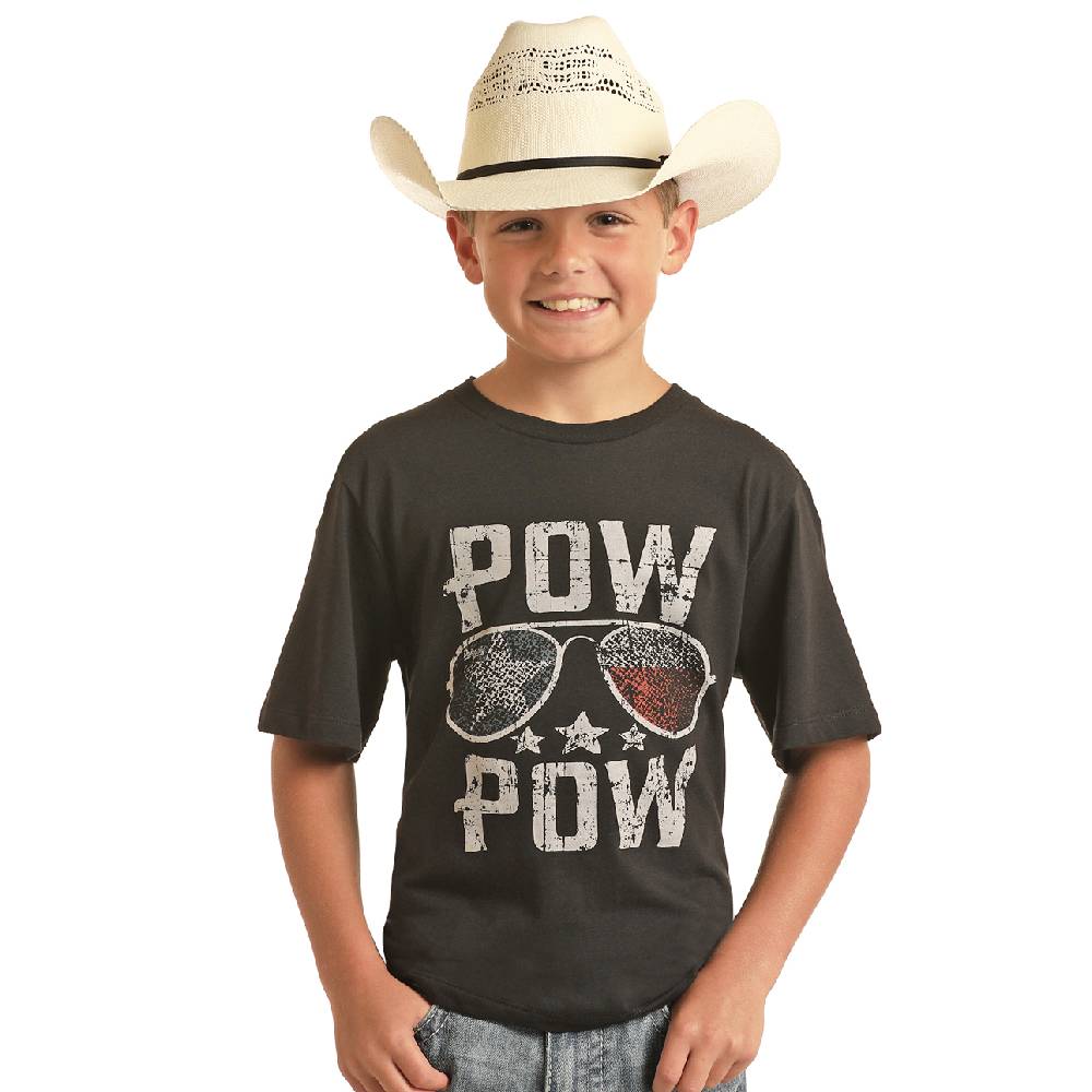 Rock & Roll Denim Dale Brisby "POW POW" Tee KIDS - Boys - Clothing - T-Shirts & Tank Tops Panhandle   