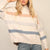 Stripe Mock Neck Sweater WOMEN - Clothing - Sweaters & Cardigans Lumiere   