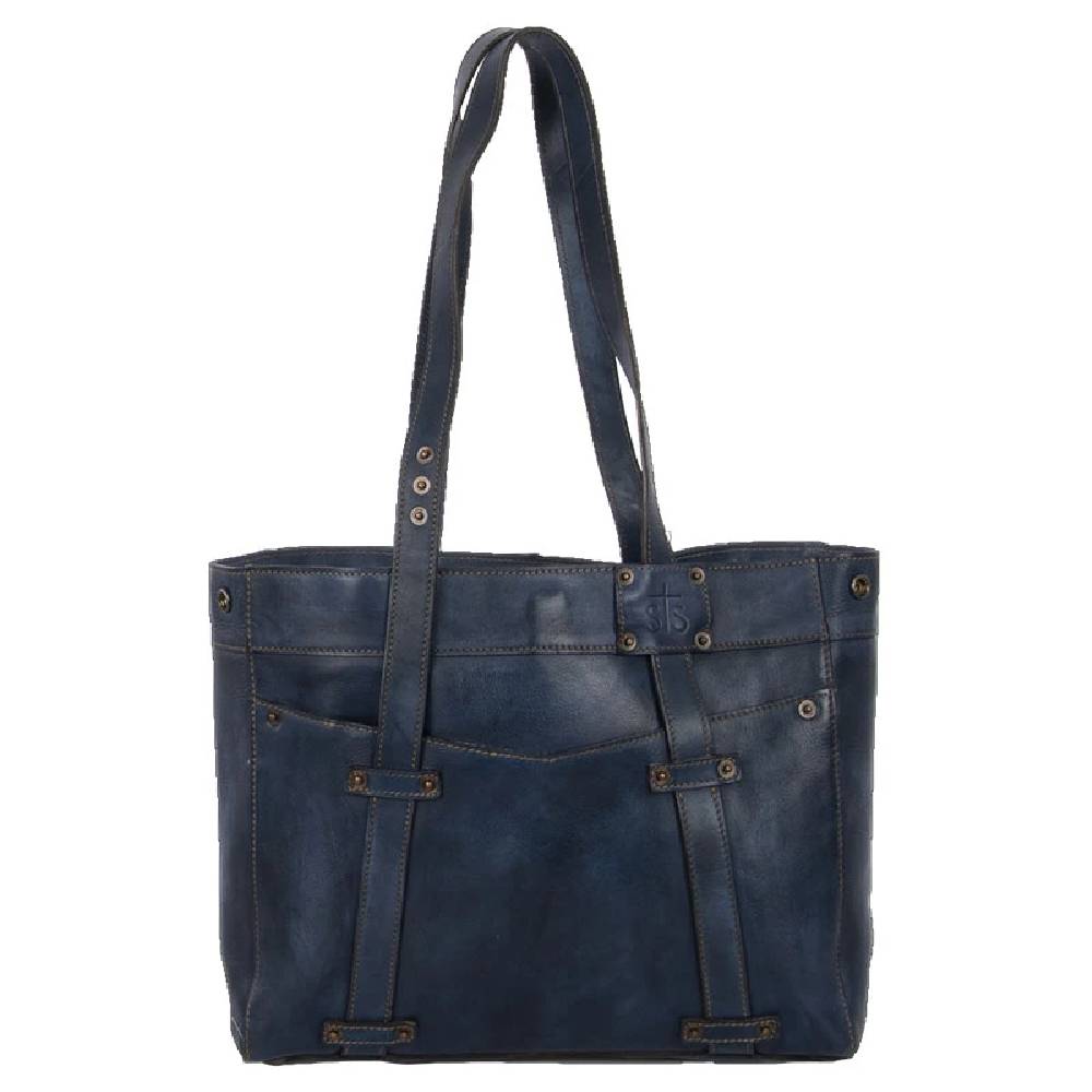 STS Ranchwear Denim Leather Small Tote WOMEN - Accessories - Handbags - Tote Bags STS Ranchwear   