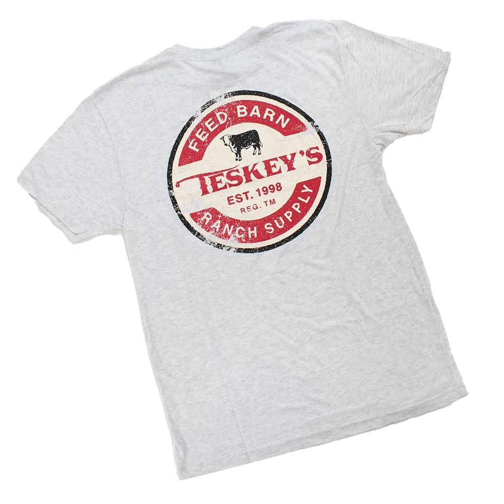 Teskey's Feed Barn & Ranch Supply Tee - Vintage White TESKEY'S GEAR - SS T-Shirts OURAY SPORTSWEAR   