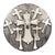 Silver Multi Cross Concho Tack - Conchos & Hardware - Conchos Teskey's 1" Add wood screw adapter 