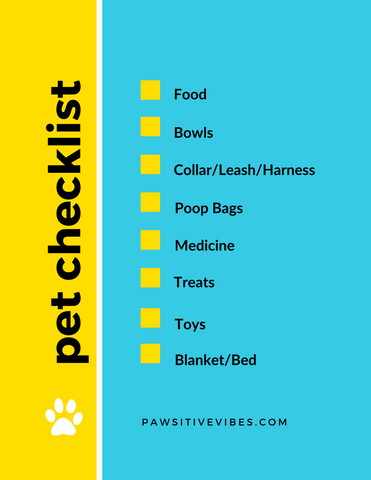 Pet vacation Checklist