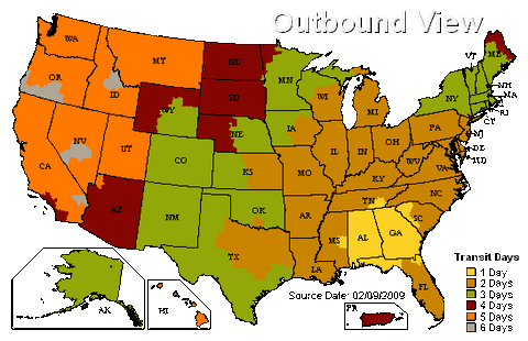 Shinobi Gear USA Shipping Transit Times