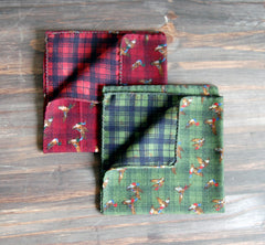 Flying Mallards & Plaid 2 in 1 Pochettes