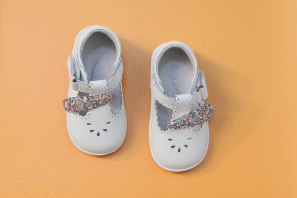 Baby Girls Mary Janes with Liberty of London Snap Hair Clips