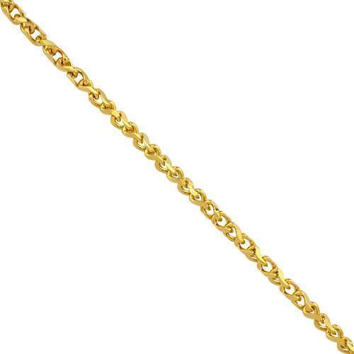 14kt Yellow Gold Cable Link Pendant Chain/Necklace 30" 2.1 mm  7.5 grams CAB060