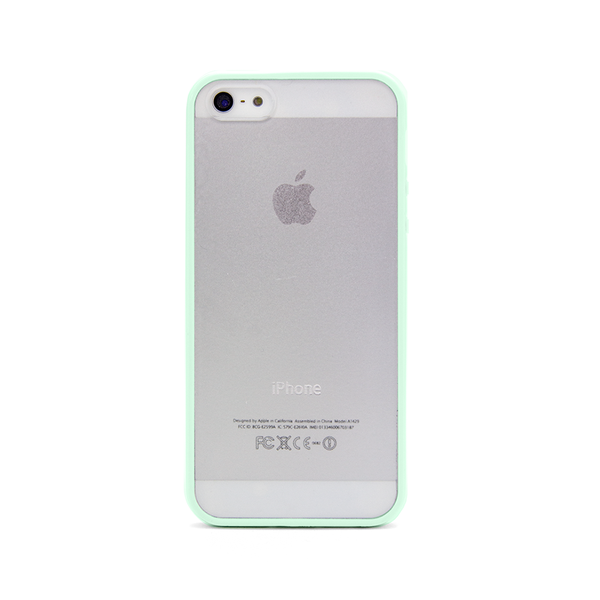 Iphone 5 And Iphone 5s Mint Green Bumper Frosted Case 