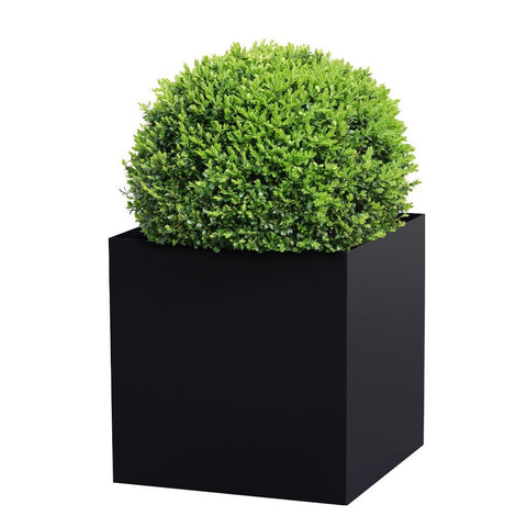 Square metal planter