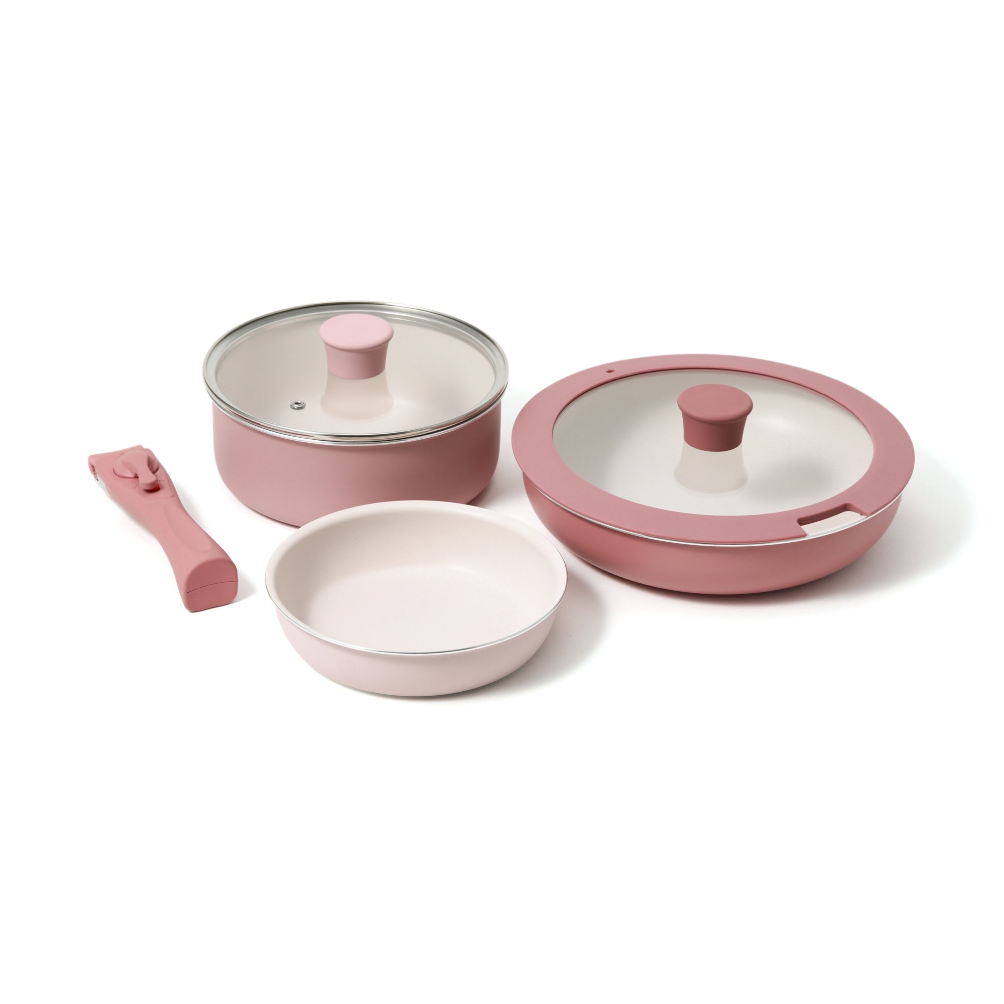 프랑프랑 일본 GO TABLE 냄비 프라이팬 6종세트 핑크