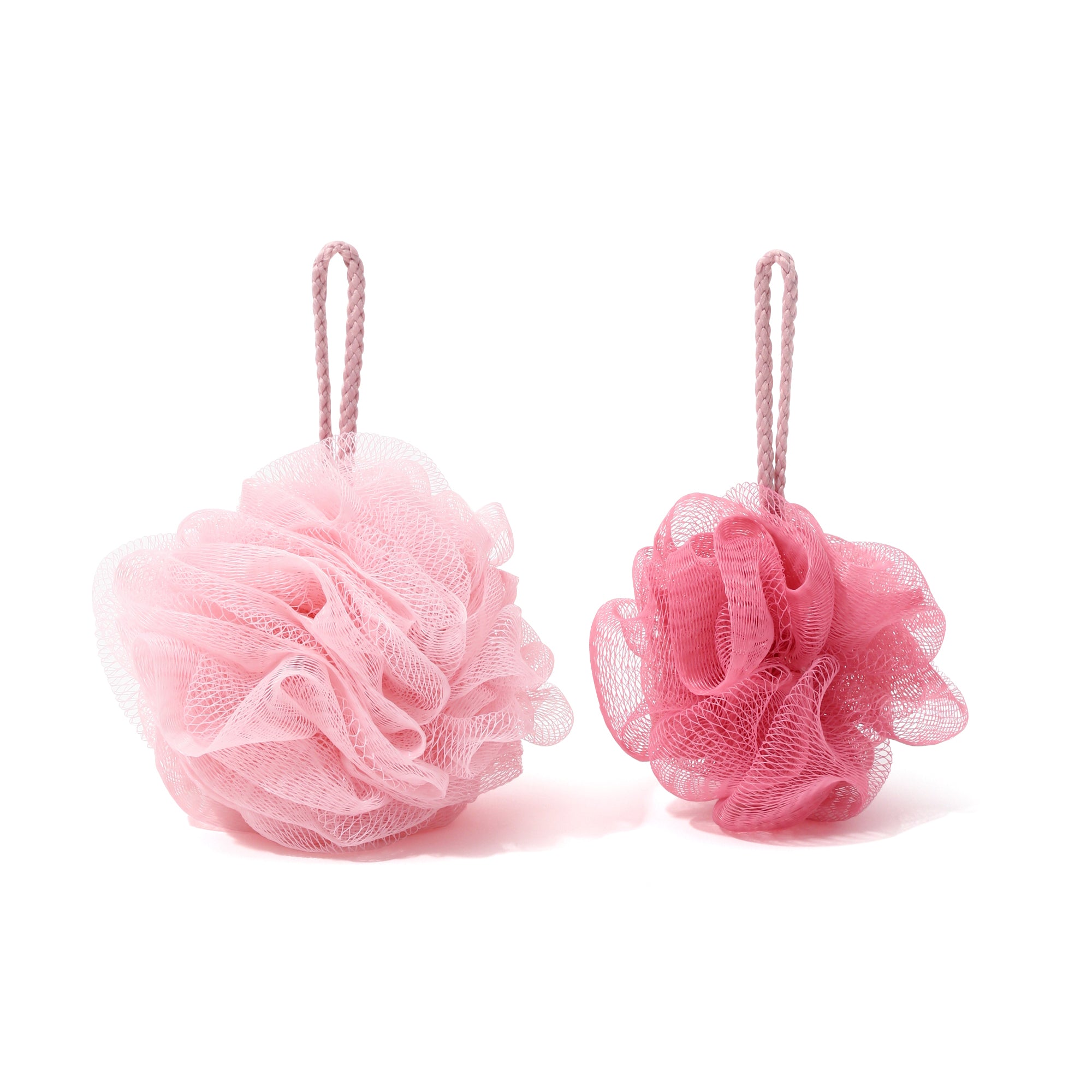 프랑프랑 일본 샤워볼 클리퍼 거품 퍼프 바디 페이스용 핑크