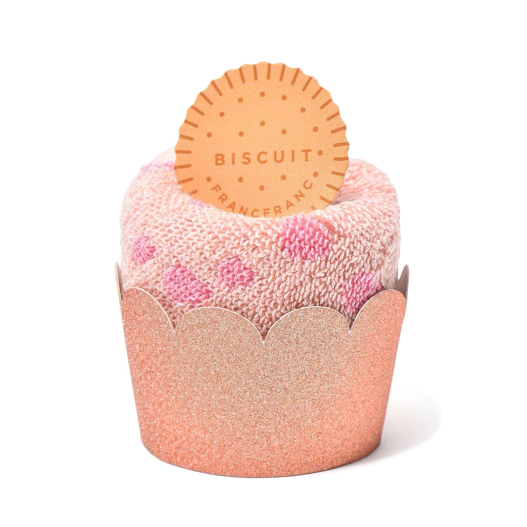 프랑프랑 일본 핸드 타올 수건 컵 케익 핑크