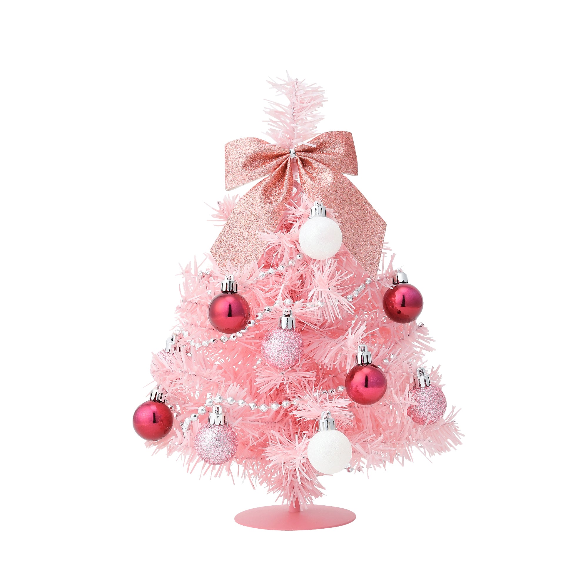 프랑프랑 일본 인테리어 크리스마스 장식 트리 세트 S 핑크
